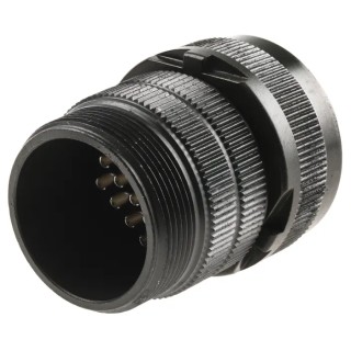 Amphenol Industrial MIL Spec Circular Connector Copper Alloy Straight 24 Contacts Cable Mount 200, 250V MS3106A
