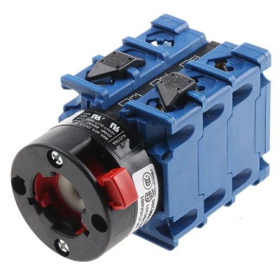 Kraus & Naimer 3 Position Cam Switch 3 Phase Panel Mount 20A 60° Angle of Throw CHR10.A401/GBA001.*FT