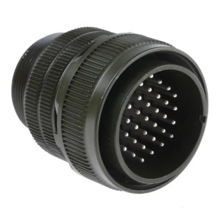 Amphenol Industrial MIL Spec Circular Connector Copper Alloy Straight 37 Contacts 5A 500, 700V AC MS3106A 