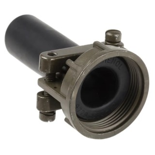 Amphenol Industrial 97 Size 20 Cable Clamp Die Cast Zinc Housing Olive Drab 23.55mm Length 97-3057-1012-1