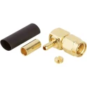 Amphenol RF SMA Series Coaxial Connector Cable Male SMA, 50 Ω, Right Angle Body Solder 132182