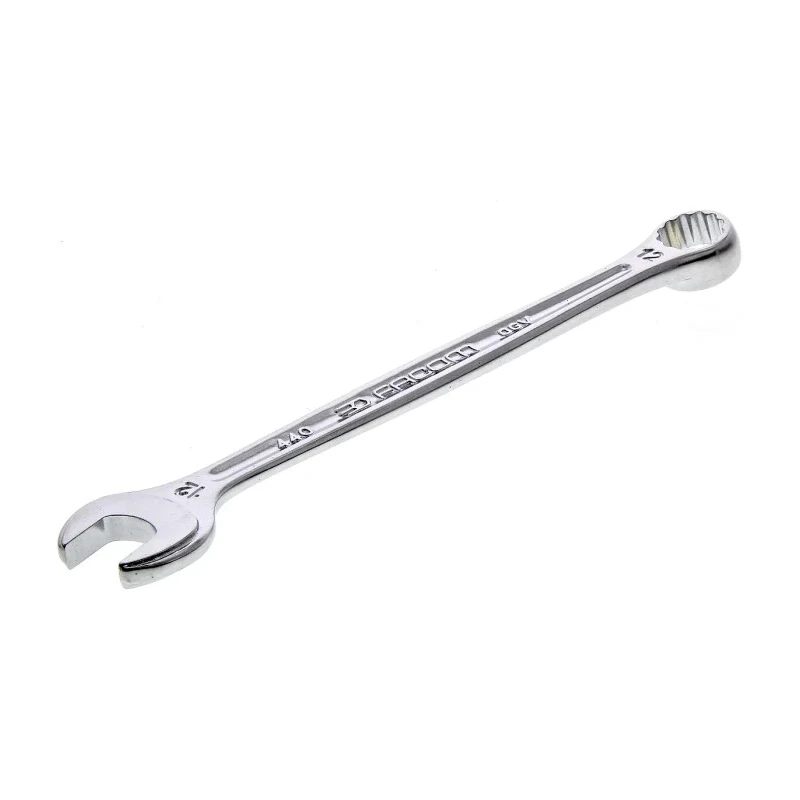 Facom Combination Spanner 12 mm, 162mm Overall Length, Satin Chrome Finish 440.12