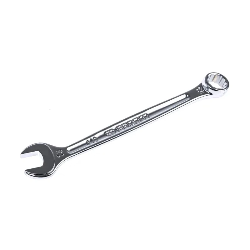 Facom Combination Spanner 4 to 41 mm 170mm Overall Satin Chrome Finish 12 Points 15° Offset 440.13