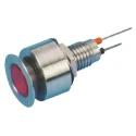 Marl Panel Mount LED Indicator, Red Lens, 520 Series, 6.1 mm Mount Hole, Solder Tab Termination, IP67, 12V dc 520-301-21