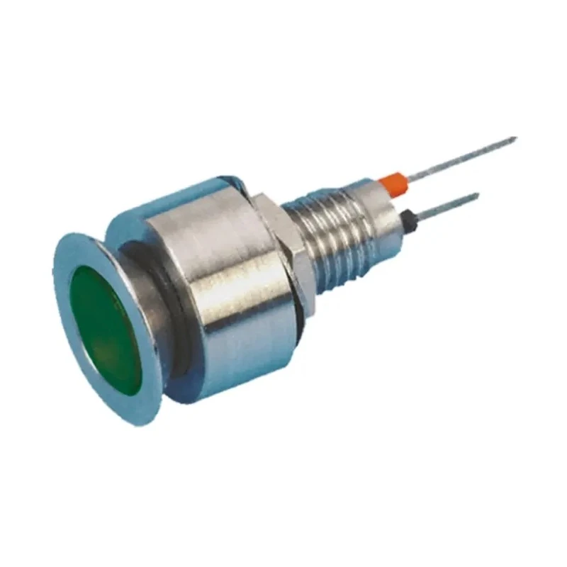 Marl 520 Series Green Panel Mount Indicator, 12V dc, 20mA, IP67, Flush 520-324-21