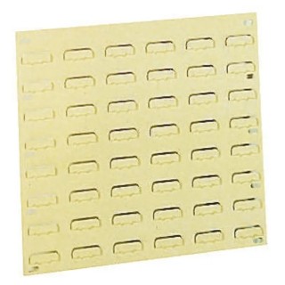 RS PRO Polypropylene Louvre Panel Storage Unit Wall-Mounted 500 mm Width x 1000 mm Height Sandstone 350-6056