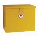 RS PRO Yellow Steel Lockable 1 Door Hazardous Substance Cabinet 510mm x 620mm x 330mm 350-6062