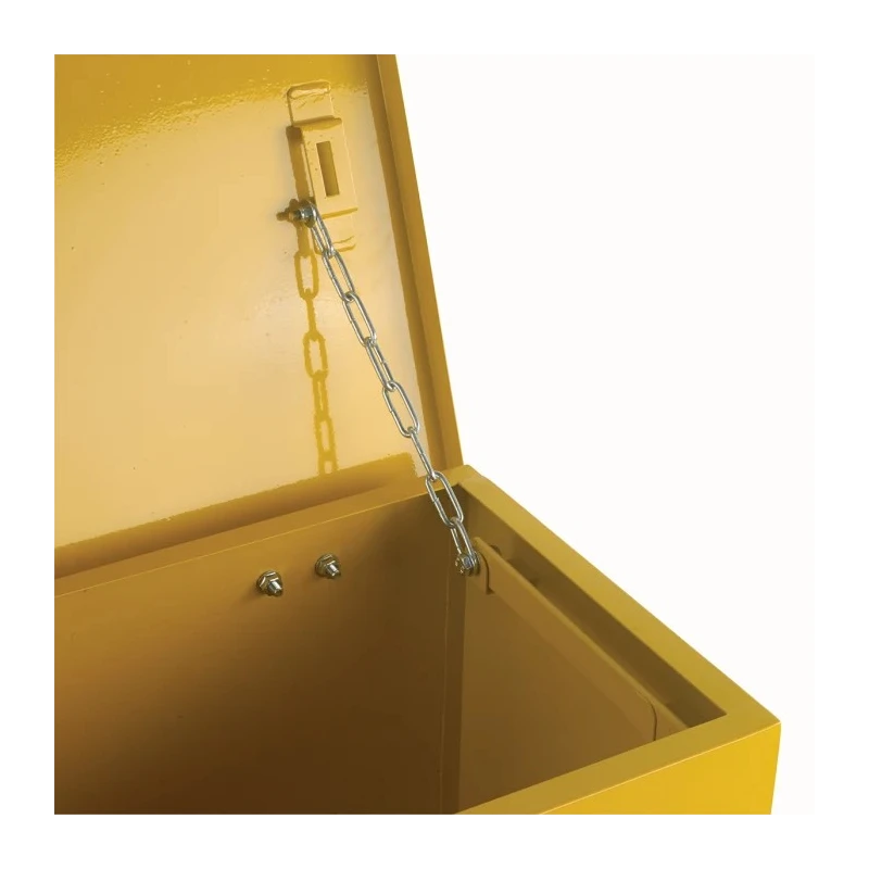 RS PRO Yellow Steel Lockable 1 Door Hazardous Substance Cabinet 510mm x 620mm x 330mm 350-6062