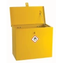 RS PRO Yellow Steel Lockable 1 Door Hazardous Substance Cabinet 510mm x 620mm x 330mm 350-6062