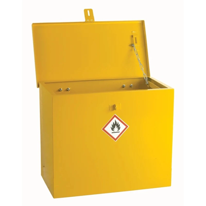 RS PRO Yellow Steel Lockable 1 Door Hazardous Substance Cabinet 510mm x 620mm x 330mm 350-6062