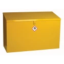 RS PRO Yellow Steel Lockable 1 Door Hazardous Substance Cabinet, 762 mm Height, 1 m Width, 460 mm Depth 350-6078