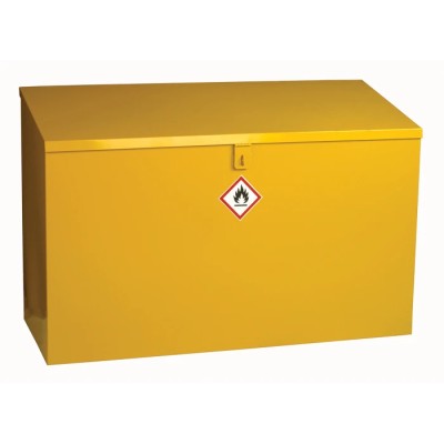 RS PRO Yellow Steel Lockable 1 Door Hazardous Substance Cabinet, 762 mm Height, 1 m Width, 460 mm Depth 350-6078