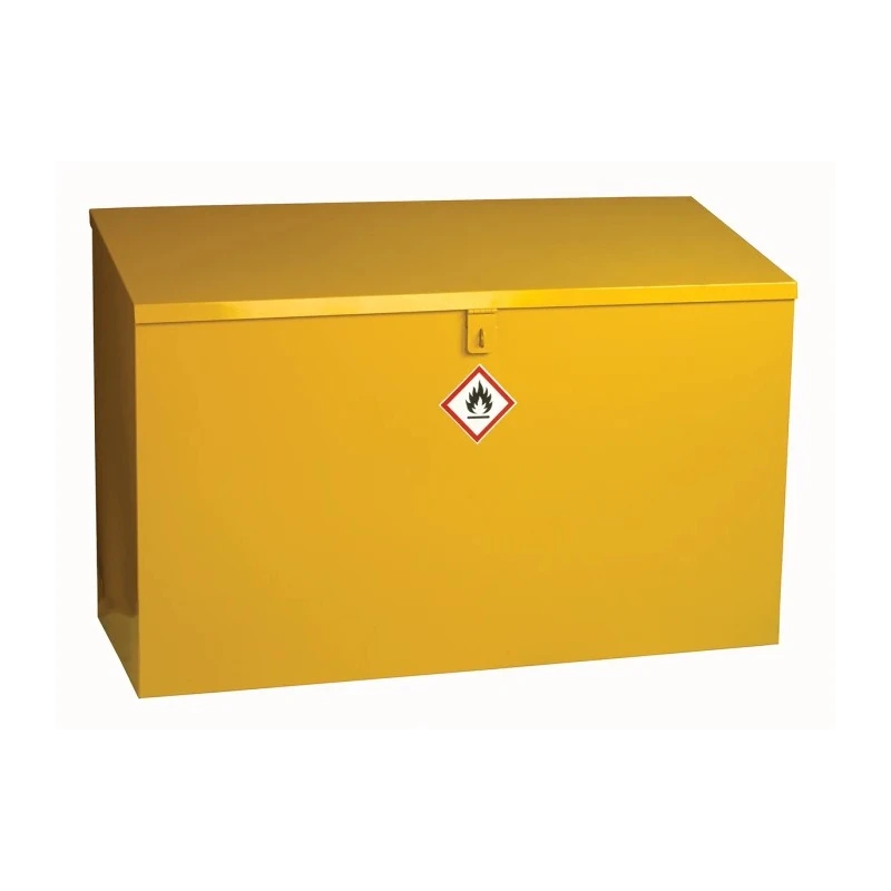 RS PRO Yellow Steel Lockable 1 Door Hazardous Substance Cabinet, 762 mm Height, 1 m Width, 460 mm Depth 350-6078