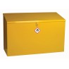 RS PRO Yellow Steel Lockable 1 Door Hazardous Substance Cabinet, 762 mm Height, 1 m Width, 460 mm Depth 350-6078