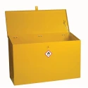 RS PRO Yellow Steel Lockable 1 Door Hazardous Substance Cabinet, 762 mm Height, 1 m Width, 460 mm Depth 350-6078