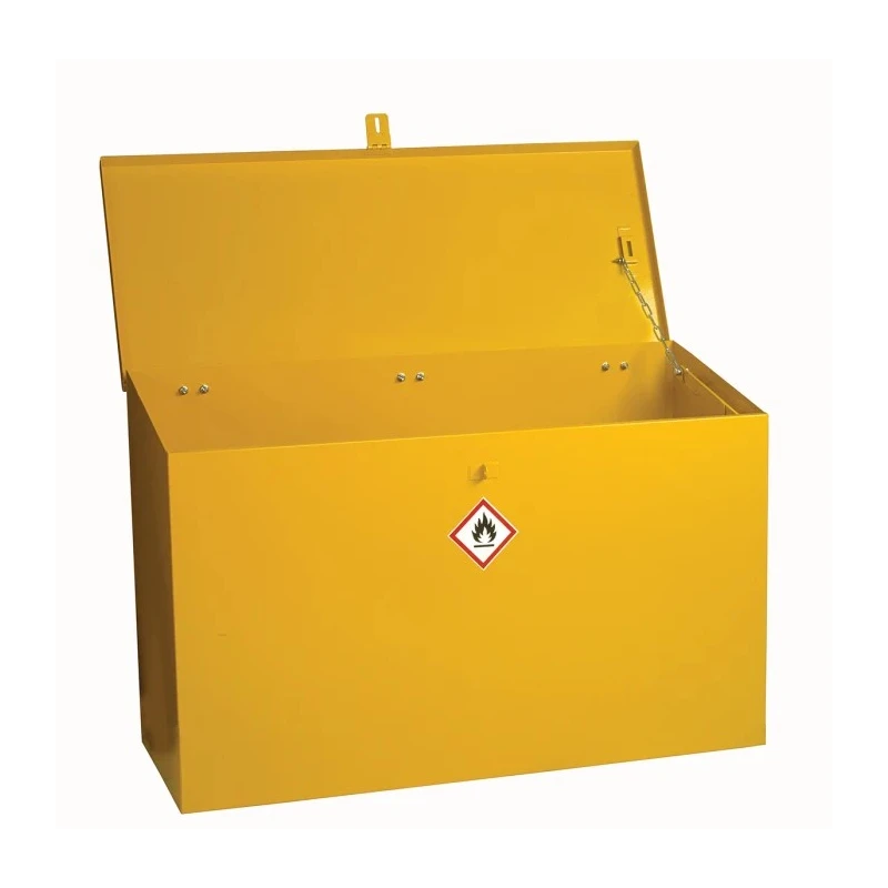 RS PRO Yellow Steel Lockable 1 Door Hazardous Substance Cabinet, 762 mm Height, 1 m Width, 460 mm Depth 350-6078