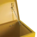 RS PRO Yellow Steel Lockable 1 Door Hazardous Substance Cabinet, 762 mm Height, 1 m Width, 460 mm Depth 350-6078