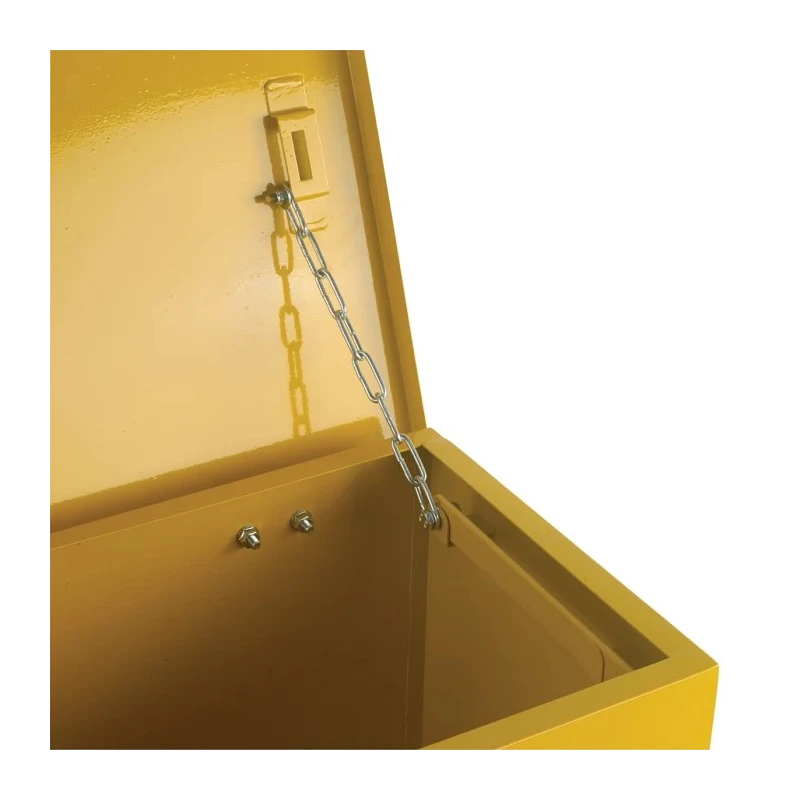 RS PRO Yellow Steel Lockable 1 Door Hazardous Substance Cabinet, 762 mm Height, 1 m Width, 460 mm Depth 350-6078