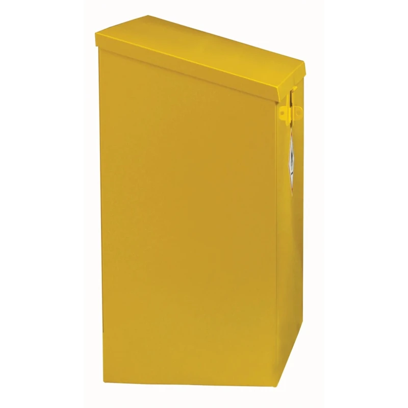 RS PRO Yellow Steel Lockable 1 Door Hazardous Substance Cabinet, 762 mm Height, 1 m Width, 460 mm Depth 350-6078