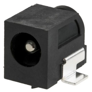 RS PRO Straight DC Power Socket 2.5A, 16V, PCB Mount, Nickel Plated, Length 17.1 mm 476-157