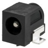RS PRO Straight DC Power Socket 2.5A, 16V, PCB Mount, Nickel Plated, Length 17.1 mm 476-157