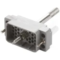 EDAC Heavy Duty 38 Way Straight D-Sub Connector Male, 8.5A Current, Phosphor Bronze Contacts, Gold Plating 516-038-000-301