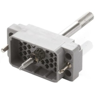 EDAC Heavy Duty 38 Way Straight D-Sub Connector Male, 8.5A Current, Phosphor Bronze Contacts, Gold Plating 516-038-000-301