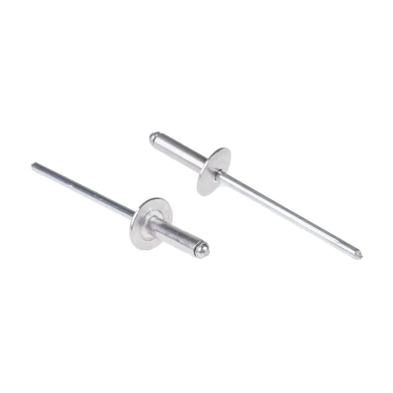 POP Aluminium Blind Rivet, 3.2 mm Diameter, 11.5 mm Length, Steel Mandrel, Large Flange, Dome Head TAPD410BSLF9.5