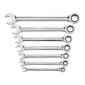 GearWrench 7-Piece Ratchet Spanner Set SAE 5/16 to 3/4 in, 72-Tooth 12 Point Chrome Finish 9317