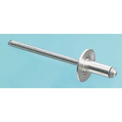 POP Aluminium Blind Rivet 4 mm, Dome Head, Plain Finish, Aluminium Body, Steel Mandrel, TAPD58BSLF12