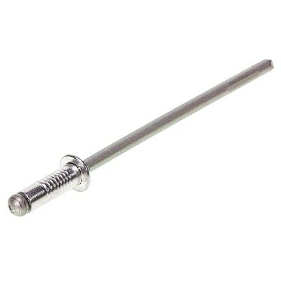 POP Aluminium Blind Rivet 2.4 mm Diameter, 7.3 mm Length, Dome Head, Aluminium Body and Mandrel PAD25M3ABS
