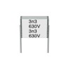 TDK B3560 Film Capacitor 2.2 nF 400V AC 630 V DC Through Hole 2 Lead Pitch 7.5mm B32560J8222K000