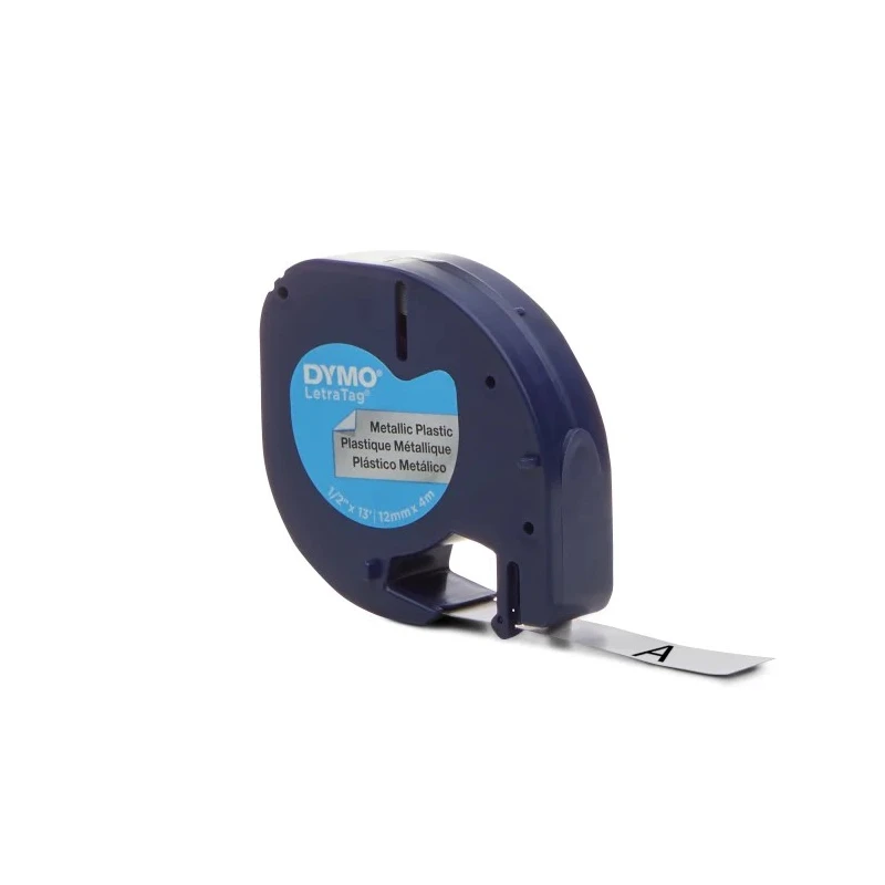 Dymo Black on Silver Label Printer Tape 12 mm Width 4 m Length S0721730
