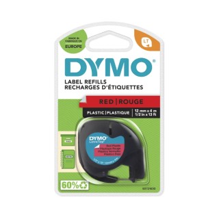Dymo Black on Red Label Printer Tape 12 mm Width 4 m Length S0721630