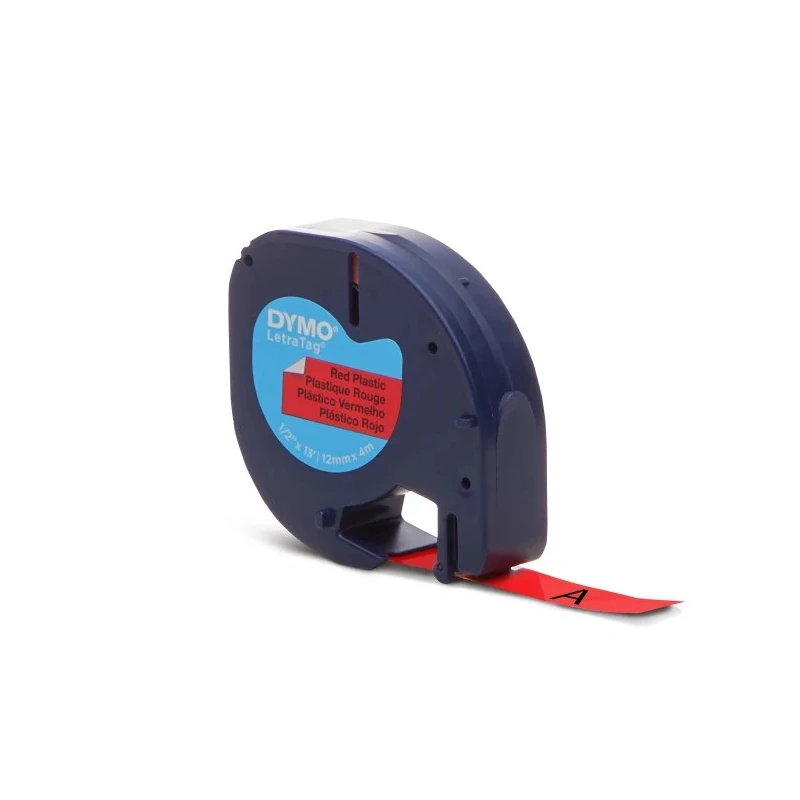 Dymo Black on Red Label Printer Tape 12 mm Width 4 m Length S0721630