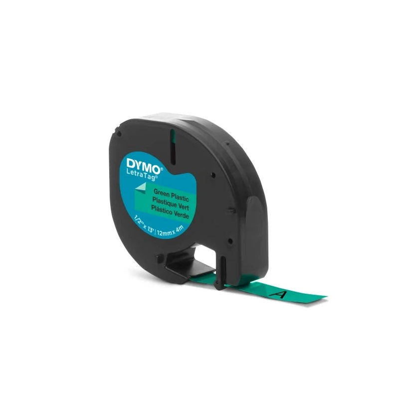 Dymo Black on Green Label Printer Tape 12 mm Width 4 m Length S0721640