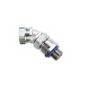 Flexicon Conduit Nickel Brass Conduit Fitting 20 mm Nominal Size M20 Thread Size Silver IP68 IP67 IP66 LTP20-M20-EXD-45