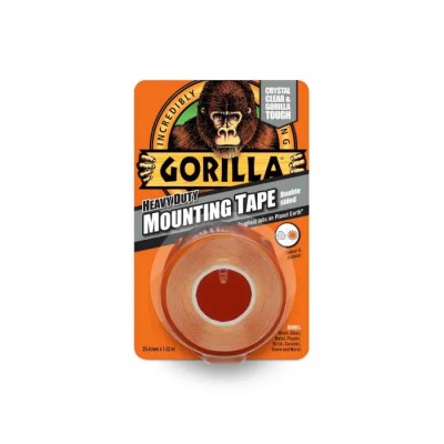 GORILLA GLUE EUROPE LTD Duct Tape Clear Polyethylene Cloth Backing 25.4mm x 1.52m Thickness 0.43mm 3044100