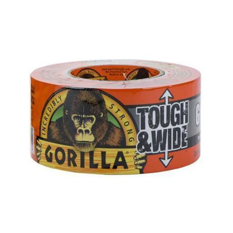GORILLA GLUE EUROPE LTD Duct Tape 73 mm Width x 27 m Length Black Polyethylene Cloth Backing 0.42 mm Thickness 3044300