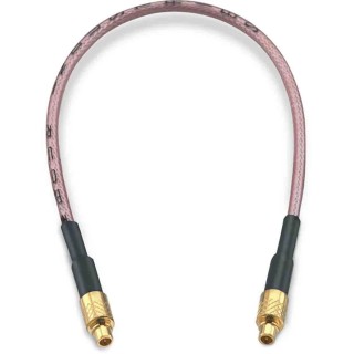 Wurth Elektronik MMCX Series Flexible RG178 Coaxial Cable 152.4 mm Length, 50 Ω, 170 Vrms, Black, Terminated RG178
