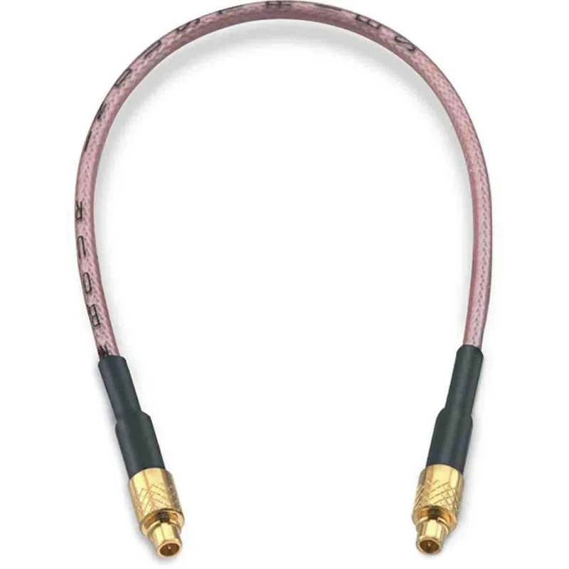 Wurth Elektronik MMCX Series Flexible RG178 Coaxial Cable 152.4 mm Length, 50 Ω, 170 Vrms, Black, Terminated RG178