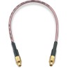 Wurth Elektronik MMCX Series Flexible RG178 Coaxial Cable 152.4 mm Length, 50 Ω, 170 Vrms, Black, Terminated RG178