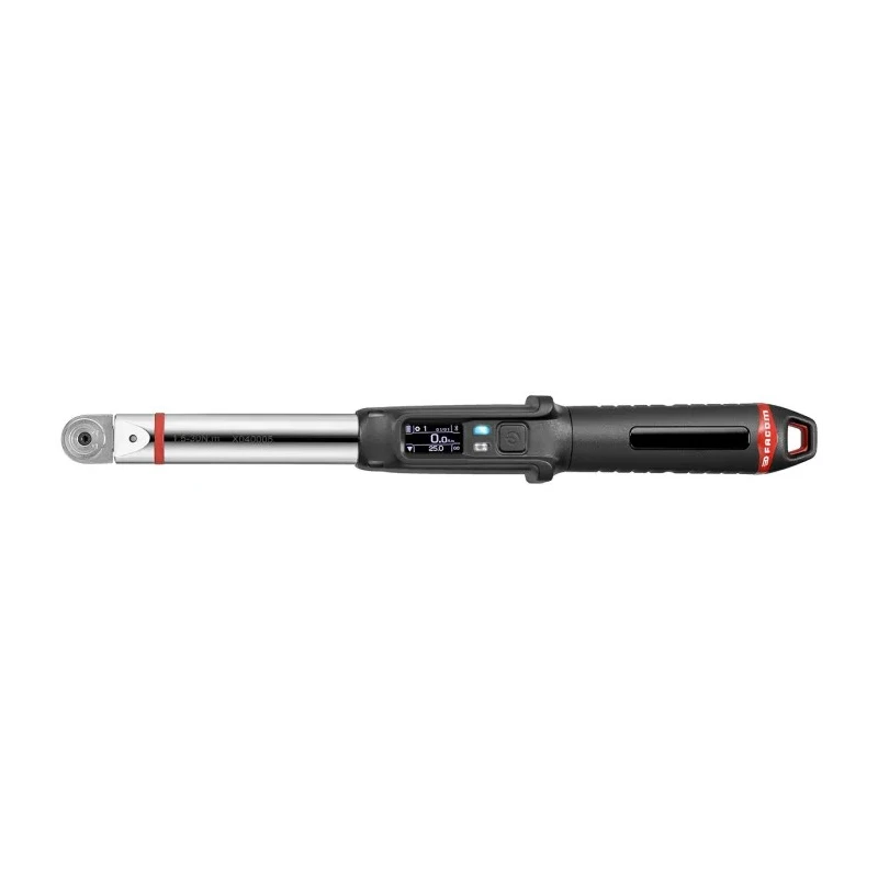 Facom Smart Torque Wrench, 6 to 30 Nm, 1/4 in Square Drive, 330mm Overall Length E.516ST-30PB