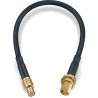 Wurth Elektronik MCX Series Terminated Coaxial Cable 152.4 mm Length, 2.7 mm Diameter, 50 Ω, Black RG174
