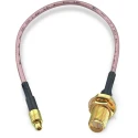 Wurth Elektronik MMCX, RP-SMA Series Flexible Coaxial Cable 1.8mm Diameter 152.4mm Length 50Ω Impedance Terminated RG178