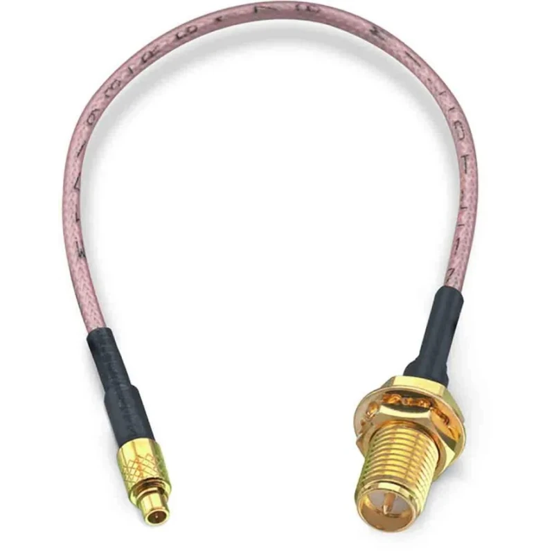 Wurth Elektronik MMCX, RP-SMA Series Flexible Coaxial Cable 1.8mm Diameter 152.4mm Length 50Ω Impedance Terminated RG178