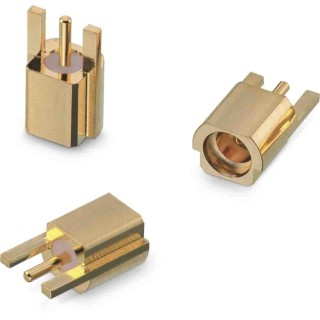 Wurth Elektronik WR-MMCX Series Coaxial Connector Surface Female MCX 50 Ω Straight Body Solder 66012202111305