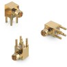 Wurth Elektronik WR-MMCX Series Coaxial Connector Through Hole Male MCX, 50Ω Impedance, Right Angle Body 66013002121501
