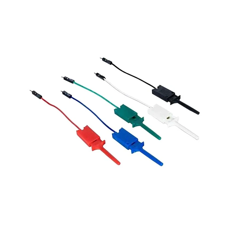 Digilent Grabber Clip, 1.3 mm Tip, 1A Current, 3 mm Socket, Polypropylene Insulation, Length 150 mm 240-137