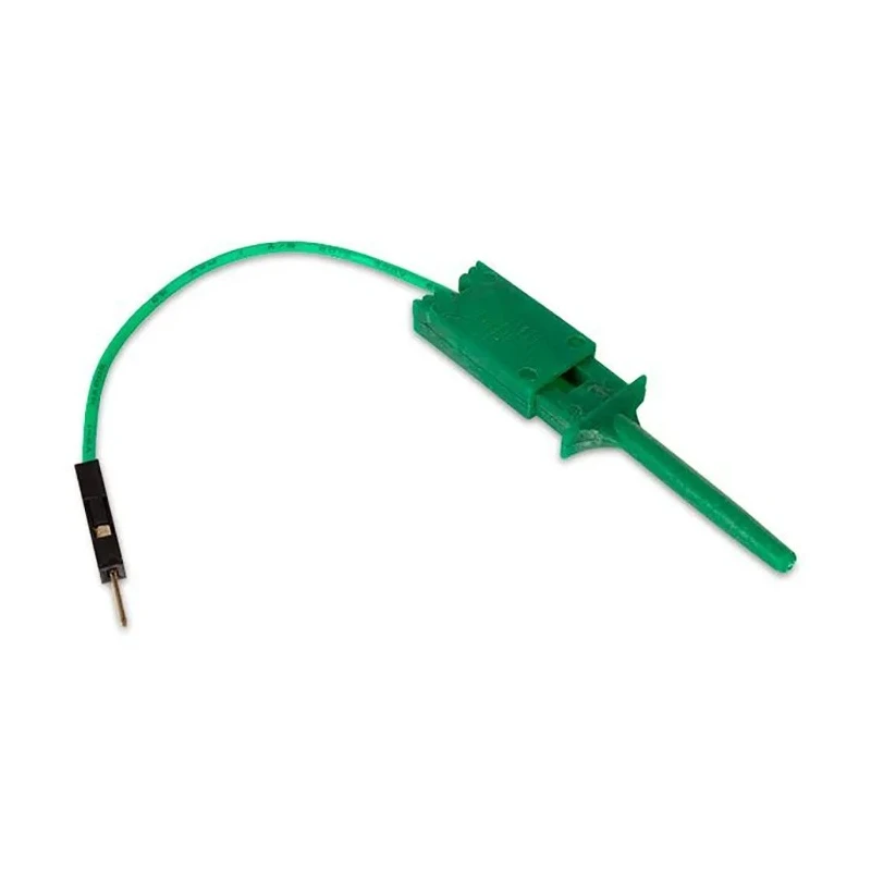 Digilent Grabber Clip, 1.3 mm Tip, 1A Current, 3 mm Socket, Polypropylene Insulation, Length 150 mm 240-137